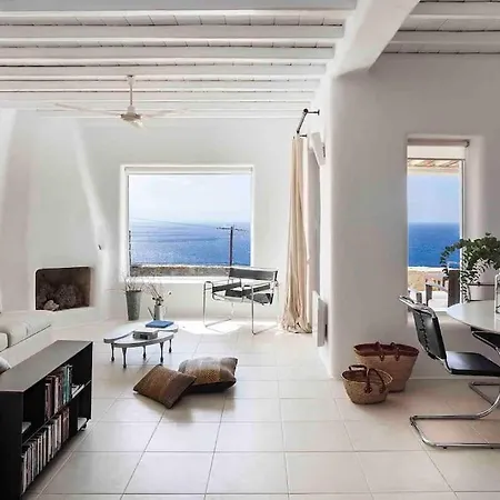 Villa Elegant Seaside Villa, Great Views, Infinity Pool, Lia, Mykonos Kalafatis