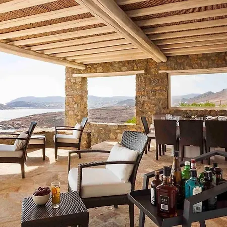 Elegant Seaside Villa, Great Views, Infinity Pool, Lia, Mykonos Kalafatis