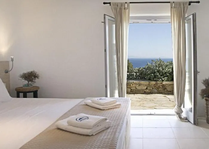 Elegant Seaside Villa, Great Views, Infinity Pool, Lia, Mykonos וילה