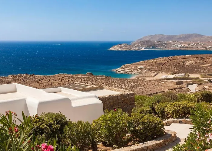 Elegant Seaside Villa, Great Views, Infinity Pool, Lia, Mykonos Villa Kalafatis
