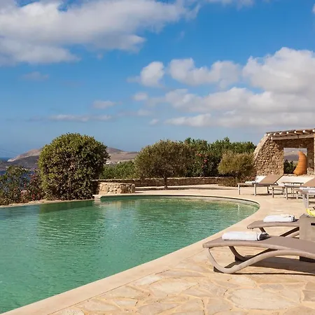 ヴィラ Elegant Seaside Villa, Great Views, Infinity Pool, Lia, Mykonos *