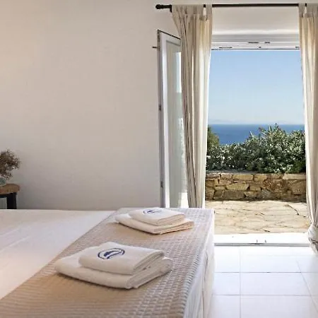 别墅 Elegant Seaside Villa, Great Views, Infinity Pool, Lia, Mykonos 卡拉法蒂斯