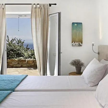 Elegant Seaside Villa, Great Views, Infinity Pool, Lia, Mykonos 빌라