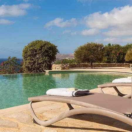 빌라 Elegant Seaside Villa, Great Views, Infinity Pool, Lia, Mykonos