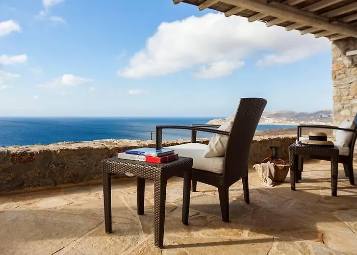 Elegant Seaside Villa, Great Views, Infinity Pool, Lia, Mykonos Villa