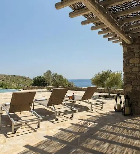 Elegant Seaside Villa, Great Views, Infinity Pool, Lia, Mykonos Villa